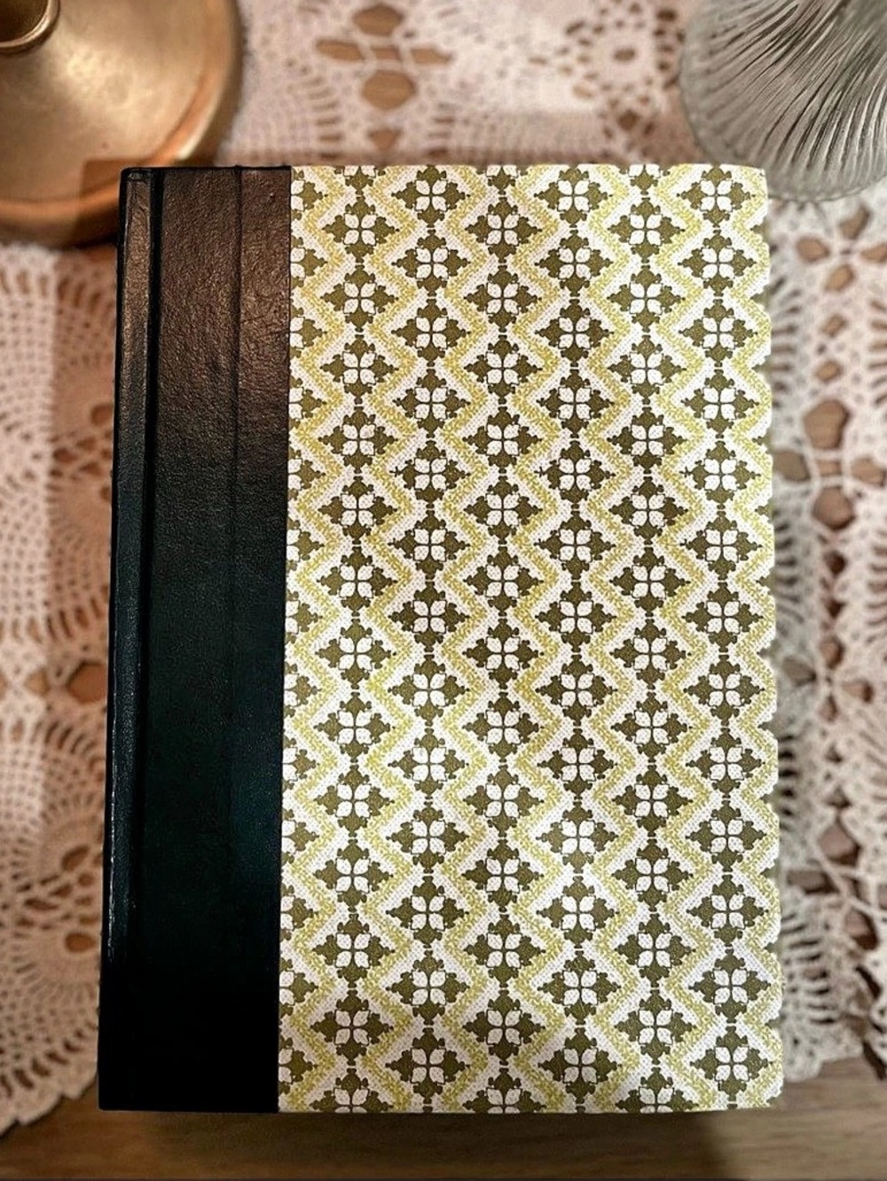 Vintage Reader's Digest Green Geometric Pattern Book